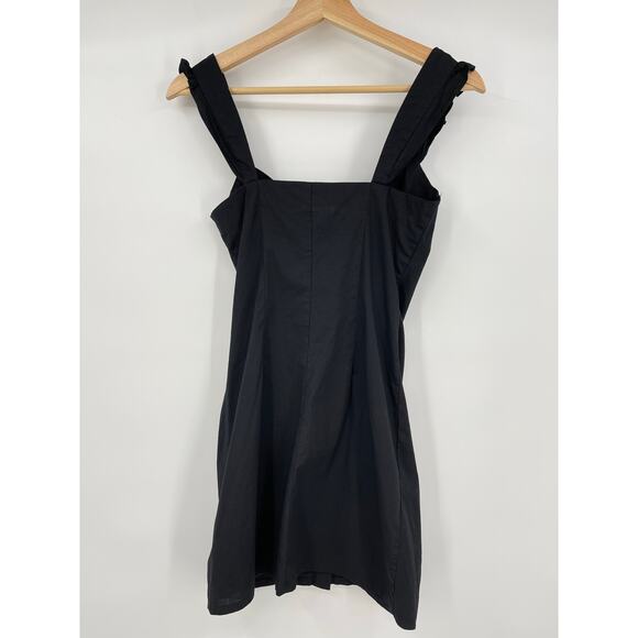 MORE TO COME | NWT Isla Bustier Dress in Black Cotton Mini Sundress XXS - Picture 4 of 10